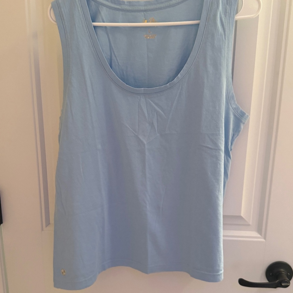 Lilly Pulitzer Luxletic Meredith Tank Jacaranda Blue - Size L - NWT